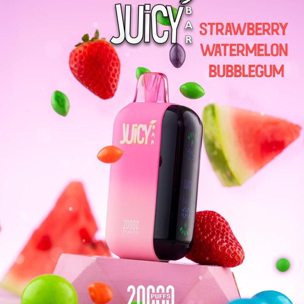 STRAWBERRY WATERMELON BUBBLECUM 20,000 BUFFS